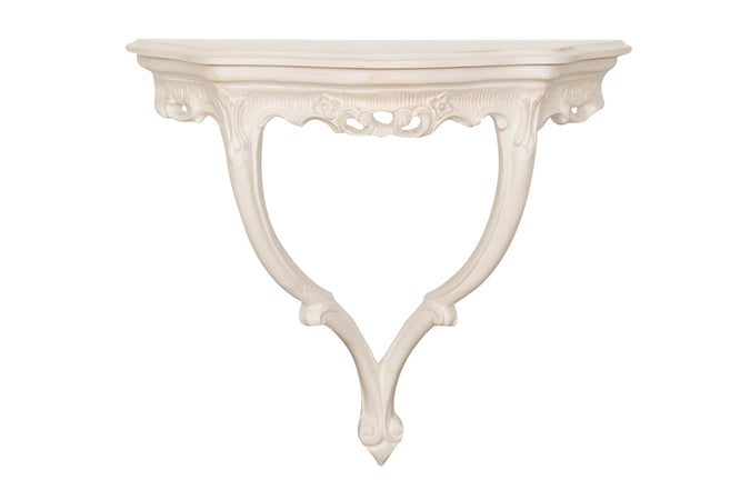 Biscottini Biscottini Consolle Legno Bianca Anticata Italiana 57x22x52 Arredo Casa Design