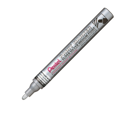 Marcatore Paint Mmp10 Punta Media Vernice Argento Pentel