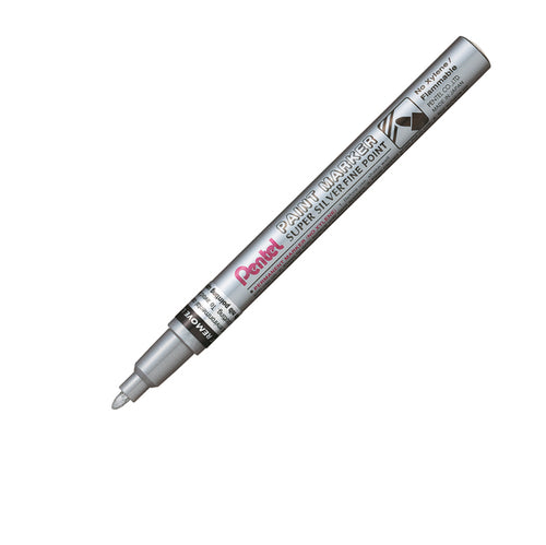 Marcatore Paint Msp10 Punta Fine Vernice Argento Pentel