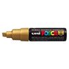 Marcatore Uni Posca Pc8K P.Scalpello 8Mm Oro Uni Mitsubishi