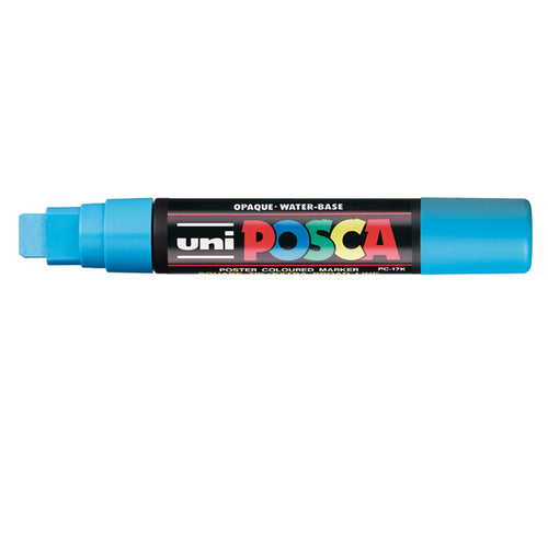 Marcatore Uni Posca Pc17K P.Scalpello 15Mm Azzurro Uni Mitsubishi