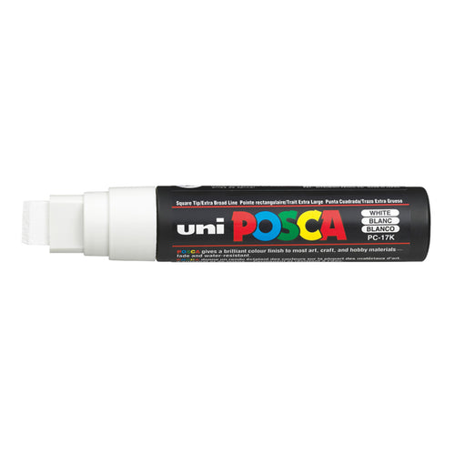 Marcatore Uni Posca Pc17K P.Scalpello 15Mm Bianco Uni Mitsubishi