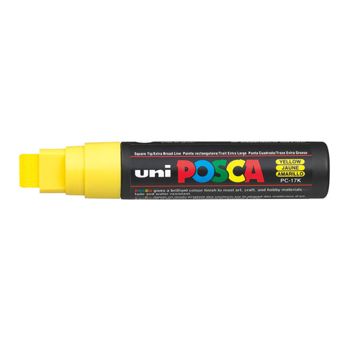 Marcatore Uni Posca Pc17K P.Scalpello 15Mm Giallo Uni Mitsubishi