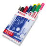 Astuccio 10 Marcatore Edding 4095 Punta Conica Gesso Liquido Col.Assortiti