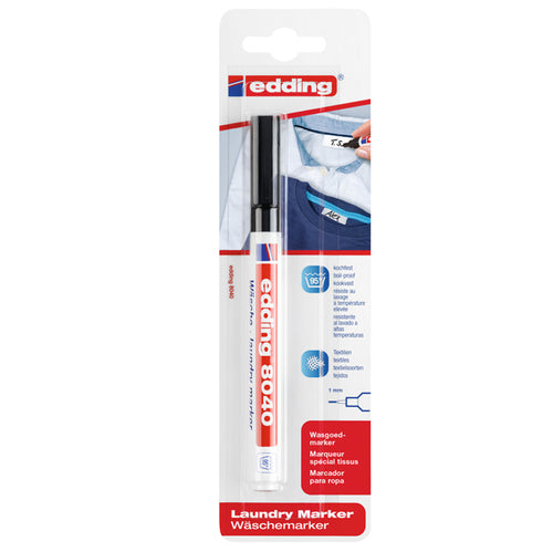 Marcatore Edding 8040 1,0Mm Nero Permanente Per Tessuti