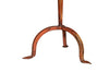 Biscottini Candeliere piantana in ferro battuto lavorato a mano finitura rosso anticato L48XPR48XH95 cm