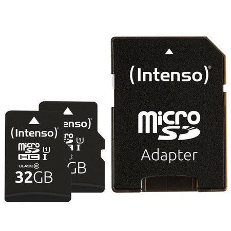 INTENSO MICRO SD UHS-I PREMIUM CON INCL SD ADAPTER 32GB CONFEZIONE DA 2 PEZZI