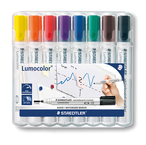 Busta 8 Pennarelli Lumocolor 351 Staedtler Per Lavagne Cancellabili