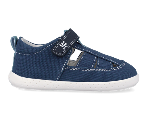 Sandali bambino blu primi passi barefoot 19 -26 Garvalin