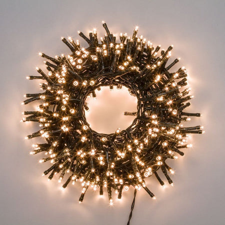 Catena lineare 3000 LED Ø5mm, con 8 giochi di luce selezionabili decorazioni natalizie