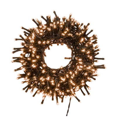 Catena lineare 3000 LED Ø5mm, con 8 giochi di luce selezionabili decorazioni natalizie