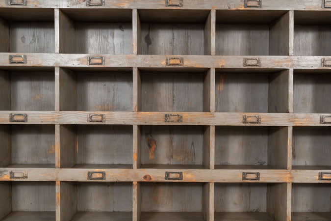 Biscottini Vetrina libreria in legno massello di rovere L154xPR33xH105 cm Imponente