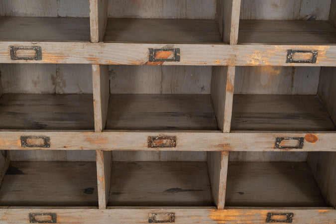 Biscottini Vetrina libreria in legno massello di rovere L154xPR33xH105 cm Imponente