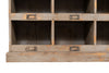 Biscottini Vetrina libreria in legno massello di rovere L154xPR33xH105 cm Imponente