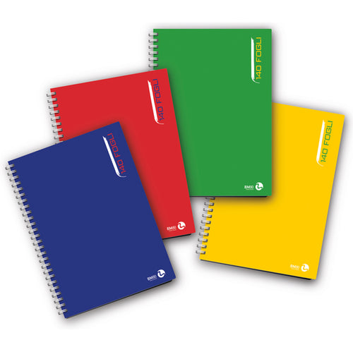 Blocco Notes Spiralato L/Lungo 22,3X29,7Cm 80Gr 5Mm 140Fg Bm