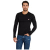 Guess t-shirt nera manica lunga M2YI28-J1314