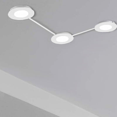 Plafoniera moderna Cattaneo VINTAGE 876 3 PA Gx53 LED lampada soffitto parete componibile metallo verniciato interno
