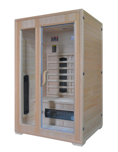 Sauna a Infrarossi per 2 persone in Legno Hemlock 120x100 Rubino