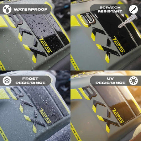 Adesivo resina gel 3D Paraserbatoio moto compatibile con Benelli BKX 125 125s