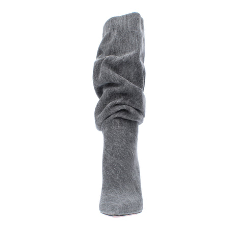 Amina Muaddi Stivali Denim da donna