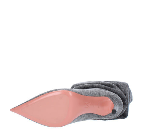 Amina Muaddi Stivali Denim da donna