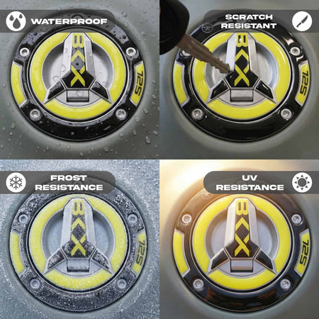 Adesivo resina gel 3D Tappo Serbatoio moto compatibile con Benelli BKX 125 125s