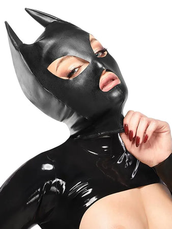 Maschera Gatta-Bat-Woman Nero Elasticizzato