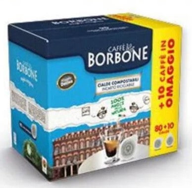 Borbone box cialde 44mm miscela decisa (nera) 80+10pz