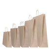 25 Shoppers Carta Biokraft 45X15X50Cm Twisted Sabbia