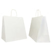 25 Shoppers Carta Kraft 32X20X33Cm Twisted Large Bianco
