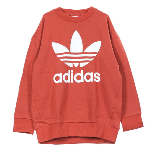 Adidas Felpa Girocollo Uomo Tref Over Crew Shift Orange da uomo