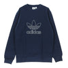 Adidas Felpa Girocollo Uomo Outline Crew Collegiate Navy da uomo