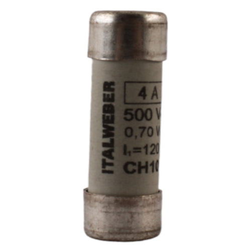 Fusibile cilindrico 10x38mm 4A Italweber