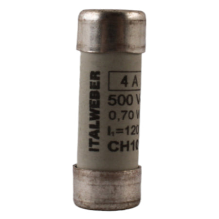 Fusibile cilindrico 10x38mm 4A Italweber