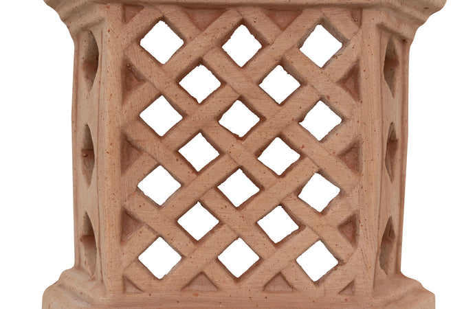 Biscottini Lanterna Biscottini Lampada Parete 25x10x36 Terracotta Artigianale Made Italia