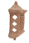 Biscottini Lanterna Biscottini Lampada Parete 25x10x36 Terracotta Artigianale Made Italia