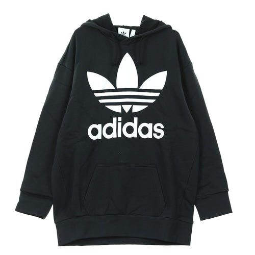 Adidas Felpa Cappuccio Uomo Tref Over Hood Black/white da uomo