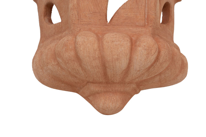 Biscottini Lanterna Biscottini Lampada da Parete Terracotta Antigeliva Lavorata a Mano