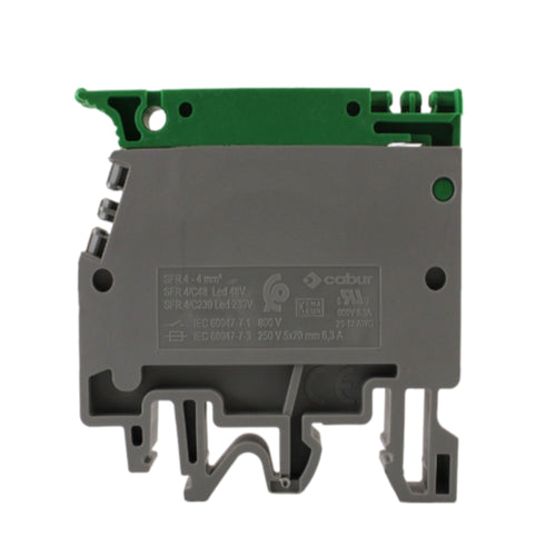 Morsetto a vite porta fusibile 5X20mm Cabur