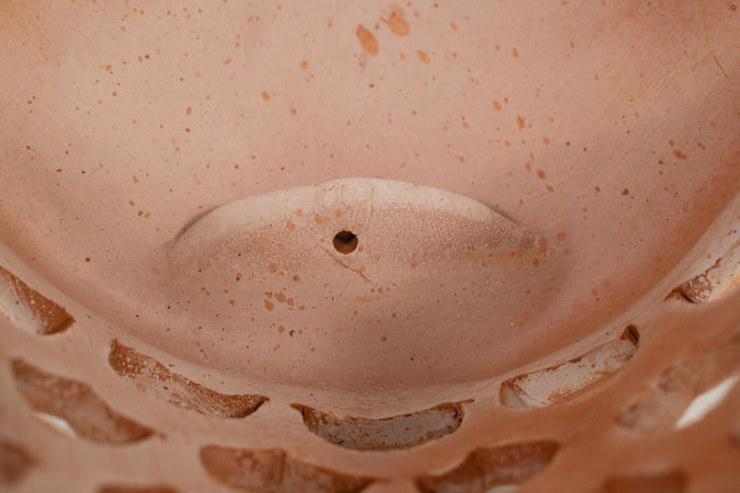 Biscottini Lanterna Lampada da parete da appendere in Terracotta 100% Made in Italy interamente Lavorata a Mano