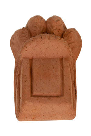 Biscottini Set 8 Piedini A ZAMPA DI LEONE sottovaso per vasi in Terracotta Toscana 100% Made In Italy interamente Lavorata a Mano