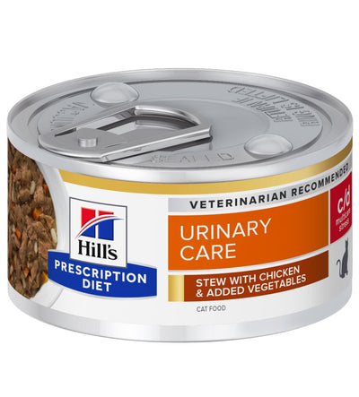 Hill's Prescription Diet Urinary Care C/D Multicare Stress spezzatino Pollo e Verdure umido Gatti Adulti 82 gr
