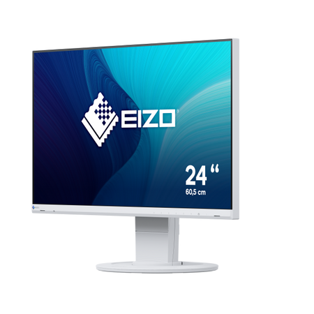 EIZO MONITOR 23,8 LED IPS 16:9 FHD 5MS 250 CDM, DVI/DP/HDMI, PIVOT, MULTIMEDIALE, FLEX EV2460 BIANCO