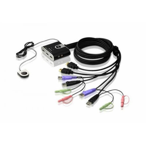 Switch KVM USB HDMI a 2 porte con Audio, CS692