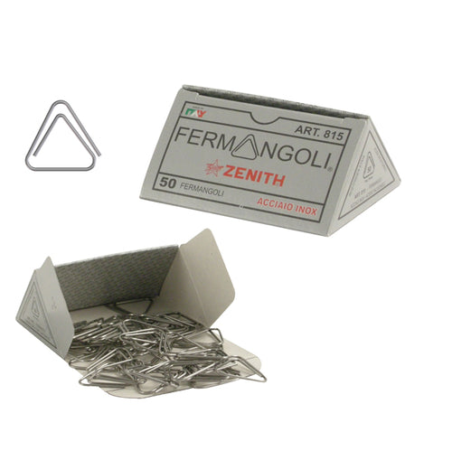 Scatola 50 Fermangoli Zenith 815 Acciaio Inox 100