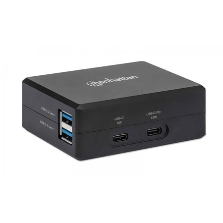 Manhattan 130554 replicatore di porte e docking station per laptop USB 3.2 Gen 1 [3.1 Gen 1] Type-C Nero (130554)