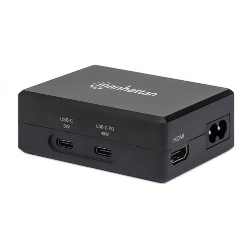Manhattan 130554 replicatore di porte e docking station per laptop USB 3.2 Gen 1 [3.1 Gen 1] Type-C Nero (130554)