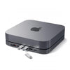 Satechi ST-ABHFM replicatore di porte e docking station per laptop USB 3.2 Gen 1 [3.1 Gen 1] Type-C Nero (Satechi ST-ABHFM Type-C Aluminium Stan)