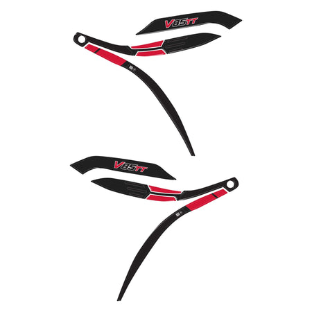 Adesivi resina 3D Protezioni Paramani compatibili con Moto Guzzi V85TT 2024-2026