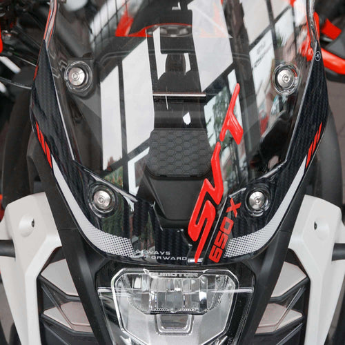 Adesivi Protezioni Frontali Cupolino moto compatibili con QJ Motor SVT650X 2026